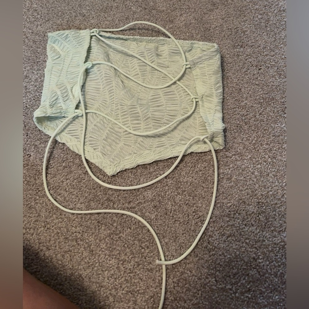 Light green tube top